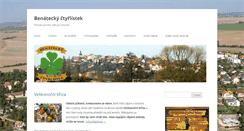 Desktop Screenshot of benateckyctyrlistek.eu